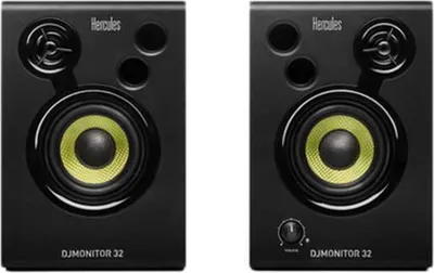 Produktbild von Hercules DJMonitor 32, 60 - 20000 Hz, 15 W, 60 W, 7,62 cm (3"), Schwarz, MDF-Platten