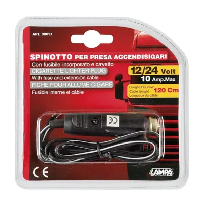 Produktbild von Kfz-Zigarettenanzünderstecker 12/24 V mit 120 cm Kabel