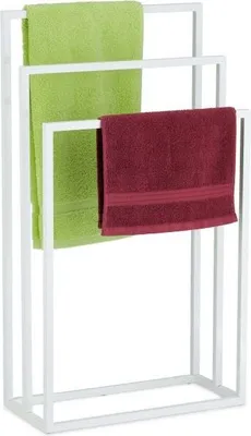 Produktbild von Weißer Handtuchhalter mit 3 Stangen