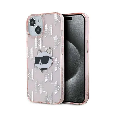Obrázek produktu pro Karl Lagerfeld IML Choupette Head & Monogram - pouzdro pro iPhone 13 (růžové)