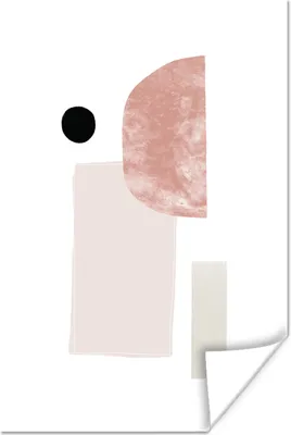 Produktbild von MuchoWow® Poster Abstrakt - Pastell - Design 60x90 cm - Wanddekoration