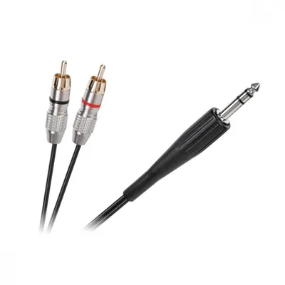 Obrázok produktu pre Kábel Jack 6,3mm - RCA 2x, 3m
