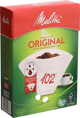 Produktbild von Melitta 6659226 Filtertüten Größe 102 für Kaffeemaschinen | 80 Stück