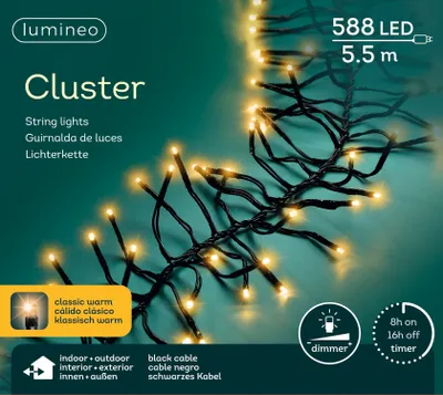 Produktbild von Lumineo Weihnachtswolke innen und außen warm