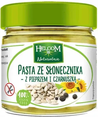 Produktbild von Sonnenblumenpaste mit Pfeffer und Kümmel Helcom Natürlich 225ml