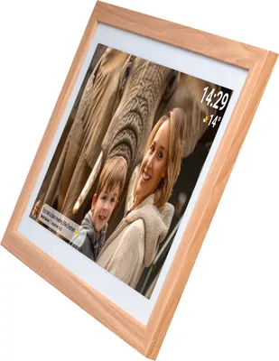 Obrázok produktu pre Denver Frameo PFF-2162 digitálny fotorámik 32 GB 21,5 palca drevo svetlo nový