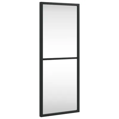 Zdjęcie produktu dla vidaXL Lustro ścienne czarne 20x50 cm prostokątne żelazne