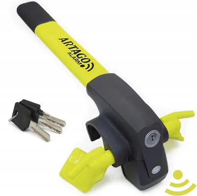 Image de Artago Alarm Carlock Antivol de direction Pour voiture Jaune Jaune One Size