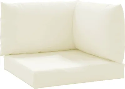 Produktbild von vidaXL Palettenkissen 3-tlg. Cremeweiß Oxford-Gewebe