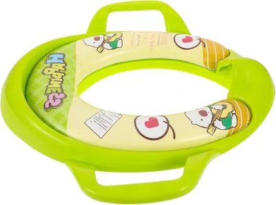 Obrázok produktu pre Detské toaletné sedátko – Pre deti – Na učenie sa používať toaletu – Sklopné a prenosné – 39,5 x 34 x 4 cm – Zelené