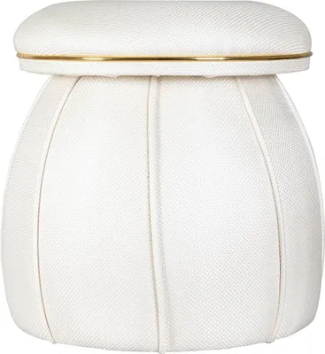 Produktbild von Hocker Corin 120 Elfenbein / Gold