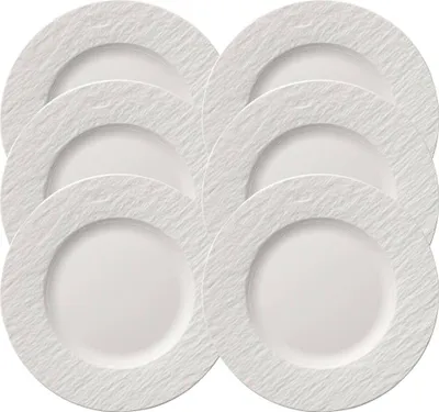 Produktbild von Villeroy & Boch Manufacture Rock blanc Frühstücksteller 22 cm Set6