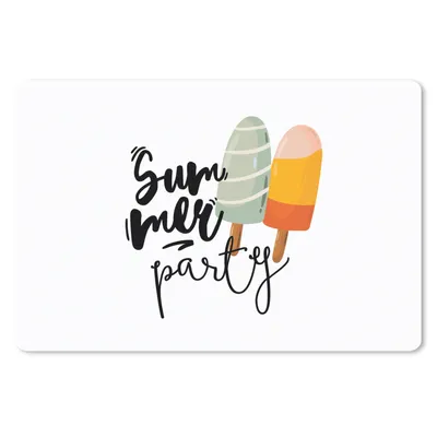 Produktbild von MuchoWow® Mauspad Mousepad Eiscreme - Sommer - Grau 27x18 cm - Mousepads - Maus Mat - Pad - Mausunterlage - Büroartikel - Desk Matten