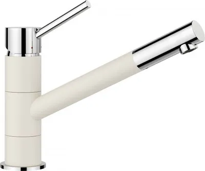 Produktbild von BLANCO KANO SILGRANIT-Look zweifarbig softweiß/chrom