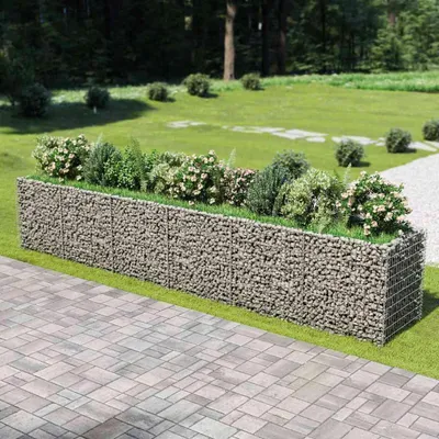 Image de vidaXL Gabion haut-plateau Acier galvanisé 540×90×100 cm