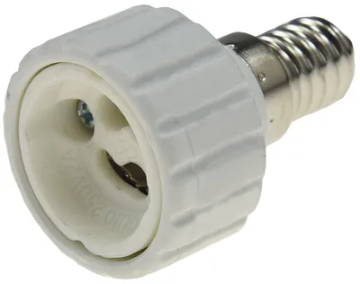 Produktbild von Adapter für Leuchtmittel 230V Kunststoff E14 auf GU10 - Keramik