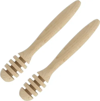 Image de Set de 2 ustensiles de cuisine cuillère en bois pour le miel Fackelmann Boisselerie