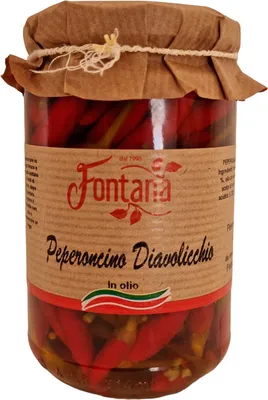 Immagine prodotto di Peperoncino diavolicchio italiano in olio di girasole, 290 g