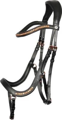 Produktbild von Harry´s Horse Anatomic Rosegold Trense Schwarz Full Schwarz Full