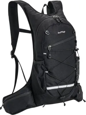 Zdjęcie produktu dla Buffup Plecak Rowerowy Wodoszczelny Turystyczny Mtb 15 L Czarny Sportowy
