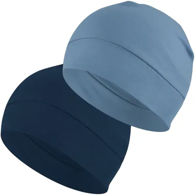 Image de Bonnet de crâne - 100 % coton - Unie - Fin et respirant - Doux et léger - Noir