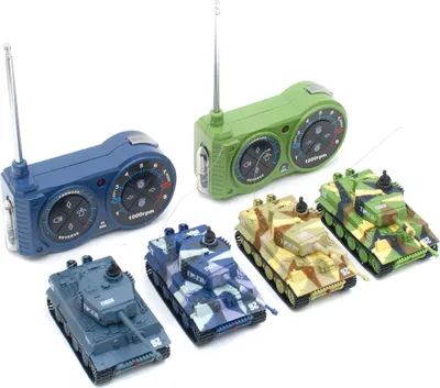 Immagine prodotto di Mini carro armato Tiger R/C - Set da battaglia di 2 pezzi