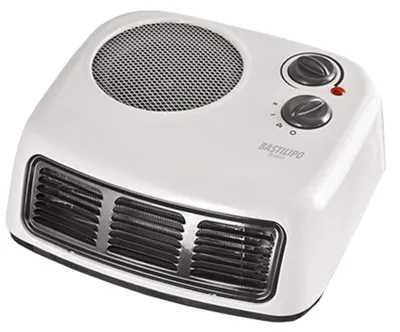 Productafbeelding van Bastilipo TLM-2000, Elektrische keramische verwarming met ventilator, Voor binnen gebruik, Vloermodel, Wit, Metaal, Draaibaar