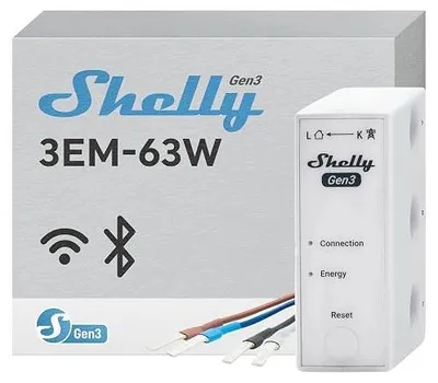 Zdjęcie produktu dla Licznik energii trójfazowy wi fi bluetooth montaż din pomiar zużycia