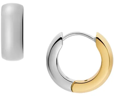 Produktbild von Fossil Damen Goldfarbener Edelstahl mit Ringverschluss Ohrringe