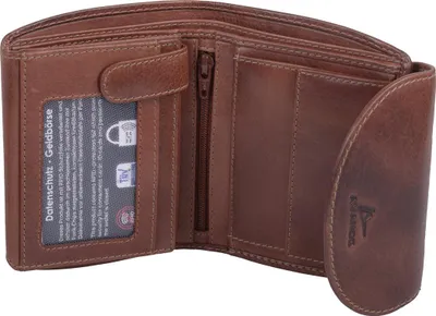 Produktbild von Echtleder Damenbörse, braun