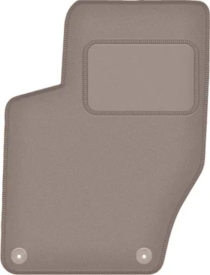 Produktbild von Fahrerfußmatte Velours beige passend für Citroen DS4 (2011-2015, Schrägheck) – mit Befestigungen – passgenau