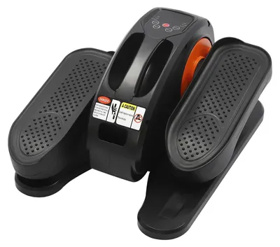 Produktbild von Untertisch-Ellipsentrainer - Elektrischer Mini Heimtrainer - Mit Fernbedienung - 5 Geschwindigkeitsstufen - LED-Display - Für Zuhause & Büro - Orange