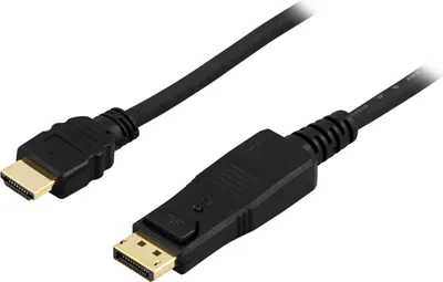 Produktbild von Deltaco DP-3020, 2 m, DisplayPort, HDMI, Stecker, Stecker, Gerade