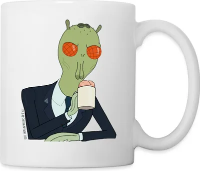 Produktbild von Spreadshirt Rick and Morty Cornvelious Daniel Tasse, One size, Weiß