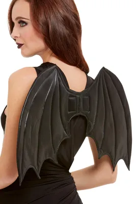 Produktbild von Kleine Feldermausflügel in Schwarz als Kostümaccessoire für Halloween