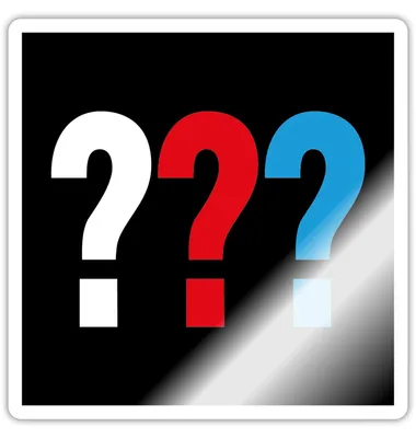 Produktbild von Spreadshirt Die Drei Fragezeichen Sticker Aufkleber, 10 x 10 cm, Weiß glänzend