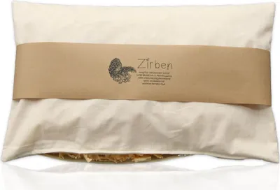 Produktbild von Lycce Zirbenkissen zum Schlafen, Kopfkissen aus natürlicher Baumwolle mit Zirbenholz-Füllung - verschiedene Größen, Größe:Größe 3