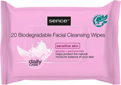 Produktbild von Sence - Empfindliche Haut - Gesichtsreinigungstücher - Milde Reinigung - 20 Tücher - 1 Stück