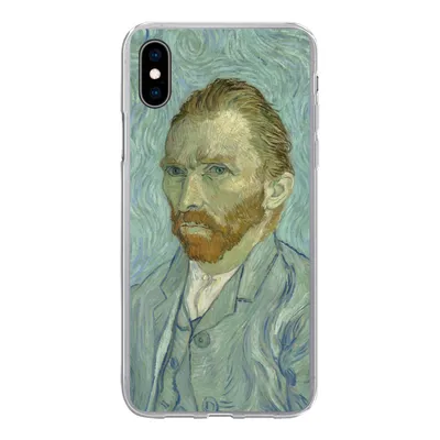 Produktbild von MuchoWow® Handyhülle Schutzhülle Hülle für iPhone Xs Selbstporträt - Vincent van Gogh Silikon Softcase Handy Hülle - Handytasche