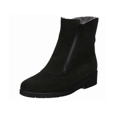 A black boot on a white background.