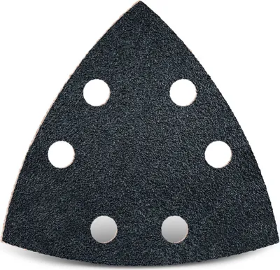 Produktbild von MENZER Black Klett-Schleifblätter, 93 mm, 6-Loch, f. Deltaschleifer, Siliciumcarbid (25 Stk.) K24