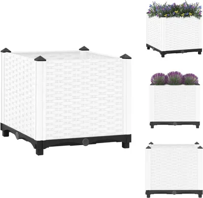 Zdjęcie produktu dla vidaXL Podwyższona grządka 40x40x38 cm z polipropylenu - Donice i doniczki