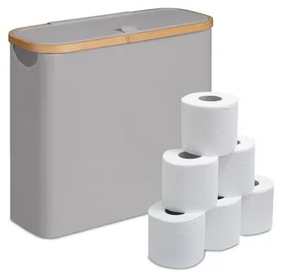 Produktbild von Toilettenpapierhalter, Stoff, fasst 12 Rollen