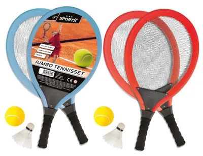 Produktbild von SportX Jumbo Tennis Set, Mehrfarbig, Kunststoff, 3 Jahr(e), China, 238 g, 620 mm