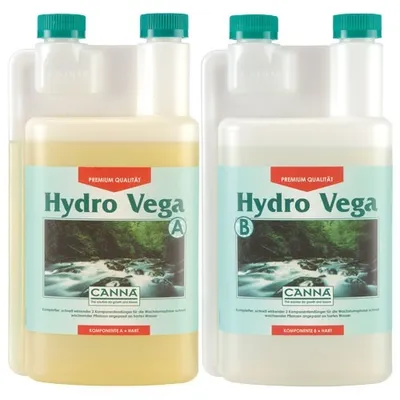 Produktbild von CANNA Hydro Vega A und B, je 1 l | Wachstumsdünger für Hydroponik-Systeme
