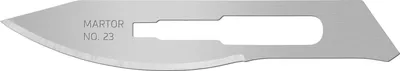 Produktbild von MARTOR 10 x SKALPELLKLINGE, Ersatzklingen Grafikmesser, Bastelmesser, 9,2 mm, Scharf, 1-fach Nutzbar, NR. 23