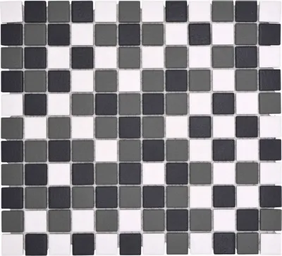 Produktbild von Keramikmosaik AT 959 32,7x30,2 cm mix grau/schwarz/weiß