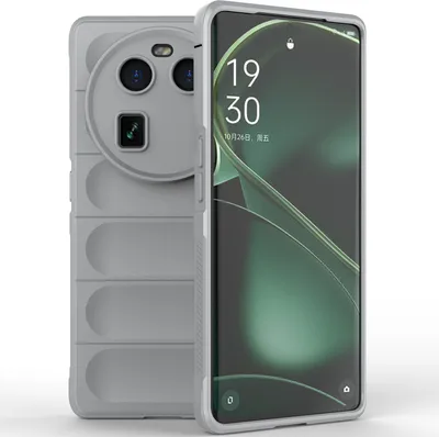 Produktbild von OPPO Find X6 Hülle, Weich TPU Silikon Stossfest Anti-rutsch Schutzhülle für OPPO Find X6 Grau