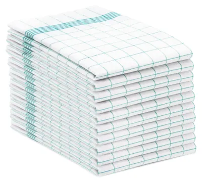 Produktbild von 10er Set Geschirrtücher, Baumwolle, 50x70 cm, türkis