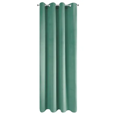 Zdjęcie produktu dla Eurofirany 355019, Przezroczysty, Niebieski, Monochromatyczny, Poliester, Oczko, 215 g/m²